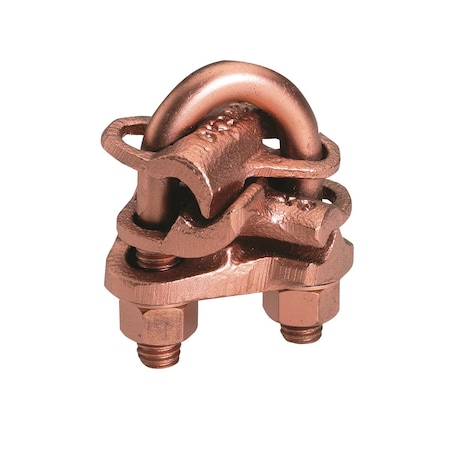 Burndy Mechanical Grounding Connector, Cable Cross Connection, 4 AWG (Sol.) - GX2626